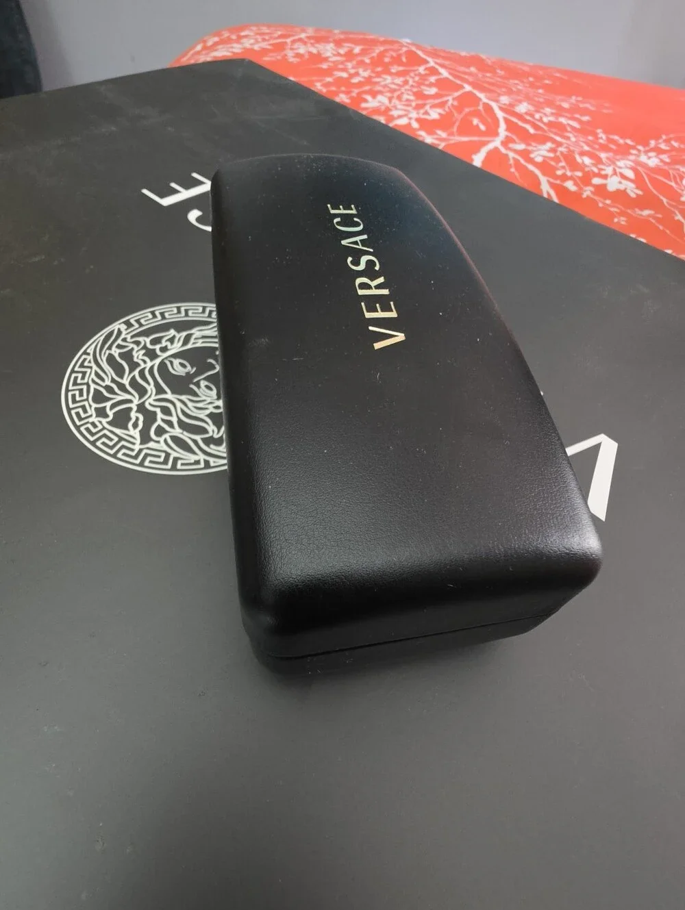 Versace Black Sunglasses Case Only - Protective Hard Shell